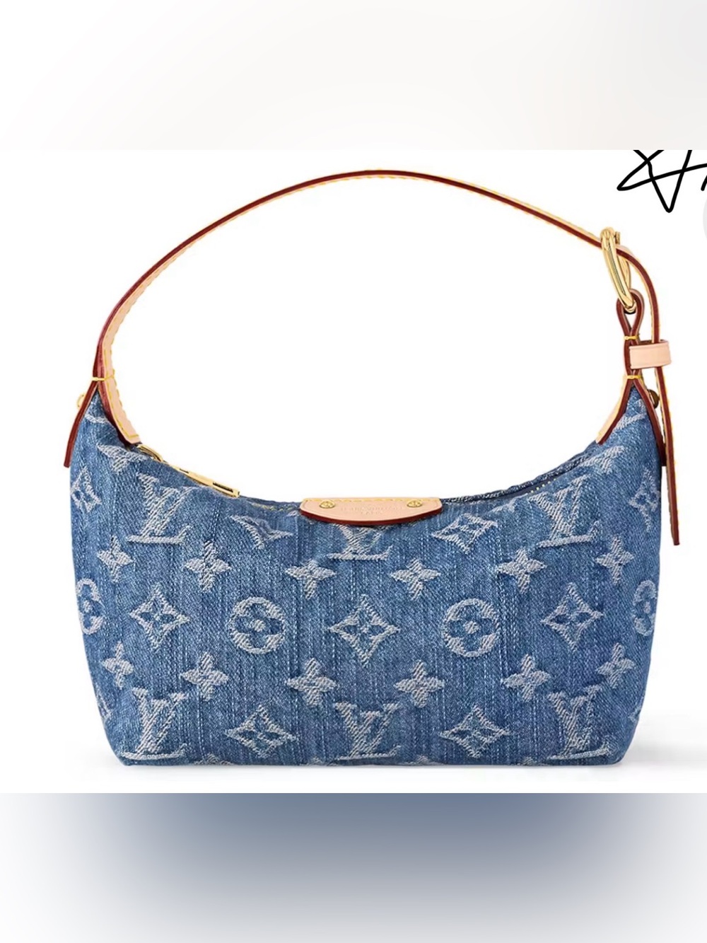 Louis Vuitton Denim Hills monogram remix pochette NEW Full Set